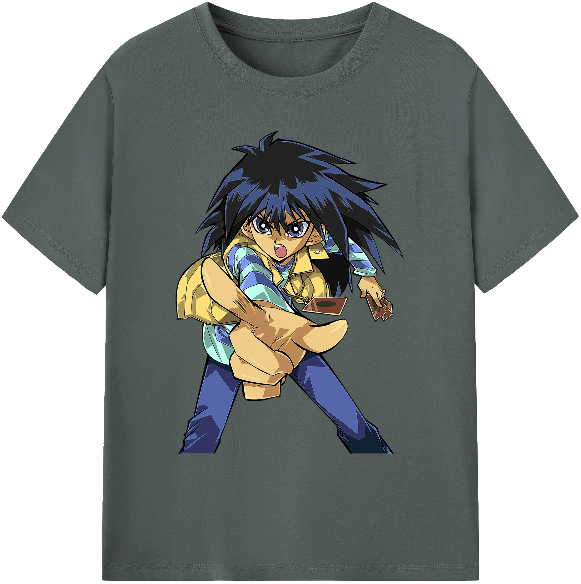 （画像用） 遊☆戯☆王 Yu-Gi-Oh! 綿100％ メンズ半袖Tシャツ｜肌触りやわらか＆通気性